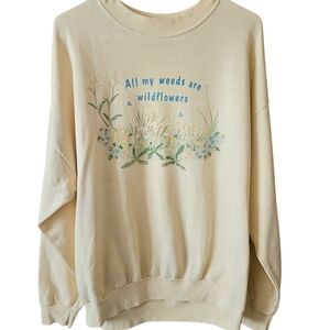 National Wildlife Fed. Garden Grandma Countrycore Butter Yellow Sweatshirt 2X